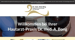 Desktop Screenshot of hautarztpraxis-bong.de