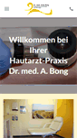 Mobile Screenshot of hautarztpraxis-bong.de